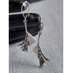 Original "Torn Leaf" Silver Earrings