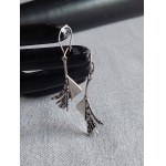 Original "Torn Leaf" Silver Earrings