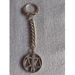 Warmet Warsaw Silver Keychain: Zodiac Sign—Libra