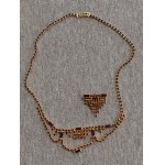 Jablonex Necklace and Brooch Set, Czechoslovakia