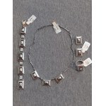 Silver Jewelry Set: Necklace + Bracelet + Earrings + Ring—Brand New!