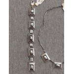 Silver Jewelry Set: Necklace + Bracelet + Earrings + Ring—Brand New!
