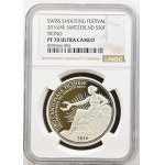 Switzerland - Ticino - 50 Francs 2016, Schützentaler - San Gottardo Base Tunnel - NGC PF 70 ULTRA CAMEO - Switzerland, 50 Francs Swiss Shooting Thaler, San Gottardo Edition