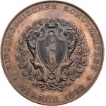 Switzerland - Glarus - Copper Medal, 1892 - Swiss National Shooting Festival - Switzerland, Swiss Shooting Medal