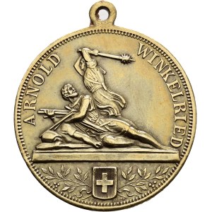 Switzerland - Zurich - Bronze Medal 1887 - Zurich, Swiss National Shooting Competition - Switzerland, Swiss Shooting Medal