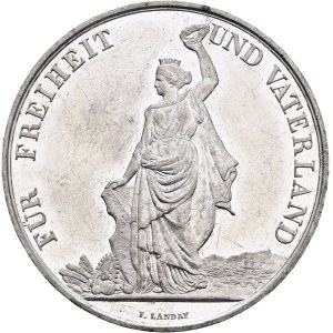 Switzerland - Zurich - Lead/Tin Medal, 1872 - Zurich, Swiss Federal Shooting Festival - Switzerland, Swiss Shooting Medal