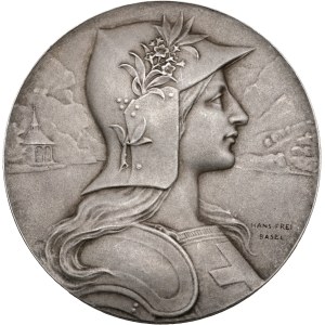 Switzerland - Lucerne - Silver Medal 1901 - Lucerne, Swiss National Shooting Festival - Switzerland, Swiss Shooting Medal