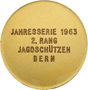 Schweiz - Bern - Goldmedaille 1963 - Jagdschützen - Switzerland, Swiss Shooting Medal
