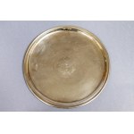 Silver plate bearing the coat of arms of the city of Gdańsk, 17th century, 1685.