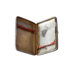 Silver cigarette case decorated with cloisonné enamel, 20th century, Russia