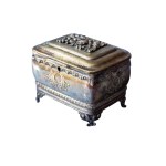 Box-shaped sugar bowl, 19th century