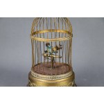 A cage with a mechanical bird, 19th century