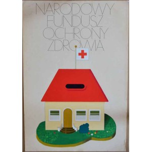 Gerard Labus: National Health Protection Fund, poster design, collage and gouache on cardboard, 99x68, 197-