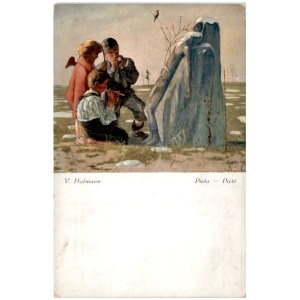 Vlastimil Hofmann: V. Hofman. Pieta - Pieté, druk barwny ca 1930