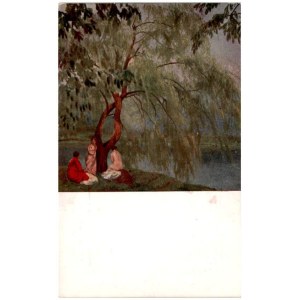 Jan Januszewski: Nad wodą. Z wystawy sztuki współczesnej, cegiełka ca 1910