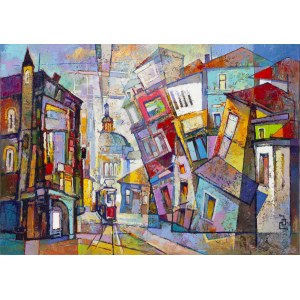 David Bagalishvili (b. 1963, Georgia), The First Tram from the series Labyrinths #44, 2026