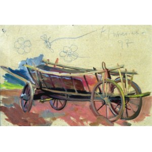 Stanisław Kamocki (1875-1944), Studium wozu, szkice polnego kwiatu, 7 IX 1897