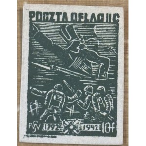 MILITARY POSTS — POSTS IN CAMPS — WOLDENBERG, 1942, 10 Fi. GUARANTEE