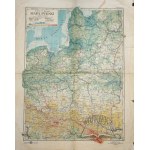 (POLAND). E. Romer and T. Szumański - Map of Poland.