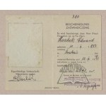 ID CARD for the glassworks in Prokocim. (General Government).