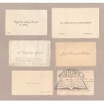 SET of business cards (Fr. Długosz, Dr. Włodek, Eng. Lambor).
