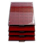 numismatic accessories, 4 Leuchtturm coin cases