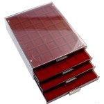 numismatic accessories, 4 Leuchtturm coin cases