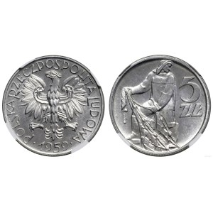 Poland, 5 zlotych, 1959, Warsaw