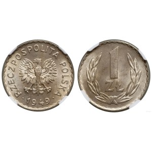 Poland, 1 zloty, 1949, Kremnica