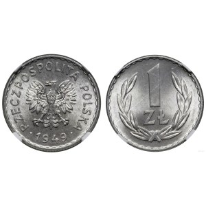 Poland, 1 zloty, 1949, Warsaw