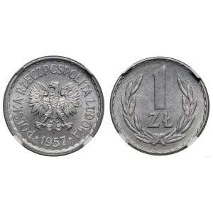Polska, 1 złoty, 1957, Warszawa