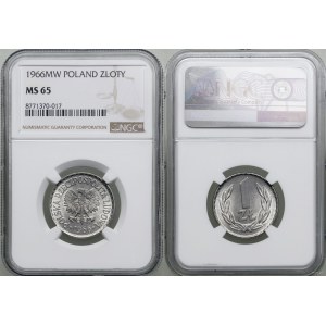 Polonia, 1 zloty, 1966, Varsavia