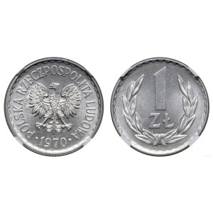 Poland, 1 zloty, 1970, Warsaw