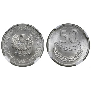 Poland, 50 groszy, 1957, Warsaw