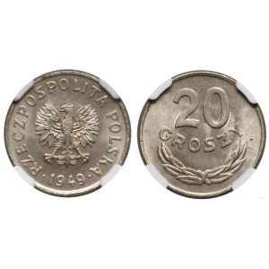 Polska, 20 groszy, 1949, Kremnica