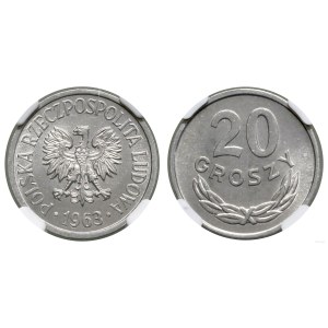 Poland, 20 groszy, 1963, Warsaw