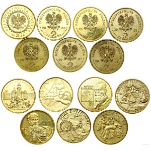 Poland, set of 7 x 2 zlote coins, Warsaw