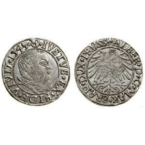 Duchy of Prussia (1525–1657), grosz, 1543, Königsberg