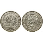 Germany, 5 marks, 1928 J, Hamburg