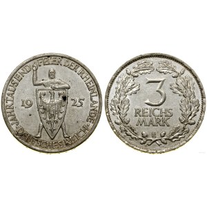 Germania, 3 marchi, 1925 E, Muldenhütten