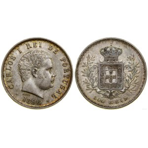 Portugalia, 500 realów, 1896, Lizbona