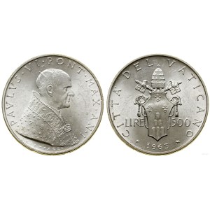 Watykan (Państwo Kościelne), 500 lirów, 1963, Rzym