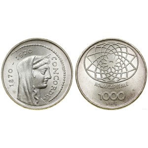 Italy, 1,000 lire, 1970, Rome