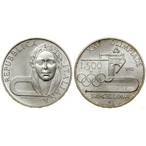 Włochy, 500 lirów, 1992, Rzym
