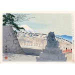 Tomikichirō Tokuriki (1902-2000), Góra Fuji - widok ze świątyni Takeda w Kofu, z serii: Trzydzieści sześć widoków Góry Fuji, wyd. pierwsze Uchida, Japonia, 1939/1940 r.