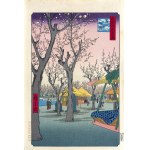 Utagawa Hiroshige (1797 - 1858), Ogród śliwowy w Kamata, z serii: Sto słynnych widoków Edo, wyd. Oedo Mokuhansha, Tokio/Japonia, okres Showa, po 1960 r.