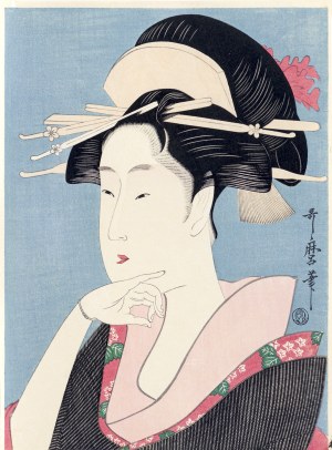 Kitagawa Utamaro (1753-1806), Gejsza To… z Krainy Gejsz, wyd. Adachi, Japonia, okres Showa, po 1960 r.