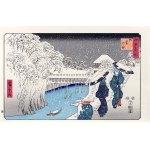 Utagawa Hiroshige (1797 - 1858), Ochanomizu w śniegu, z serii: Słynne miejsca w Edo, wyd. Yuyudo, Tokio/Japonia, okres Showa, po 1960 r.
