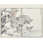 Kōno Bairei (1844-1895), Kanarek i piwonia, wyd. Ōkura Magobei, Tokio/Japonia, 1881 r.