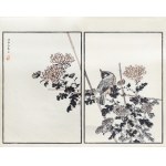 Kōno Bairei (1844-1895), Bilbil i chryzantemy, wyd. Ōkura Magobei, Tokio/Japonia, 1881 r.